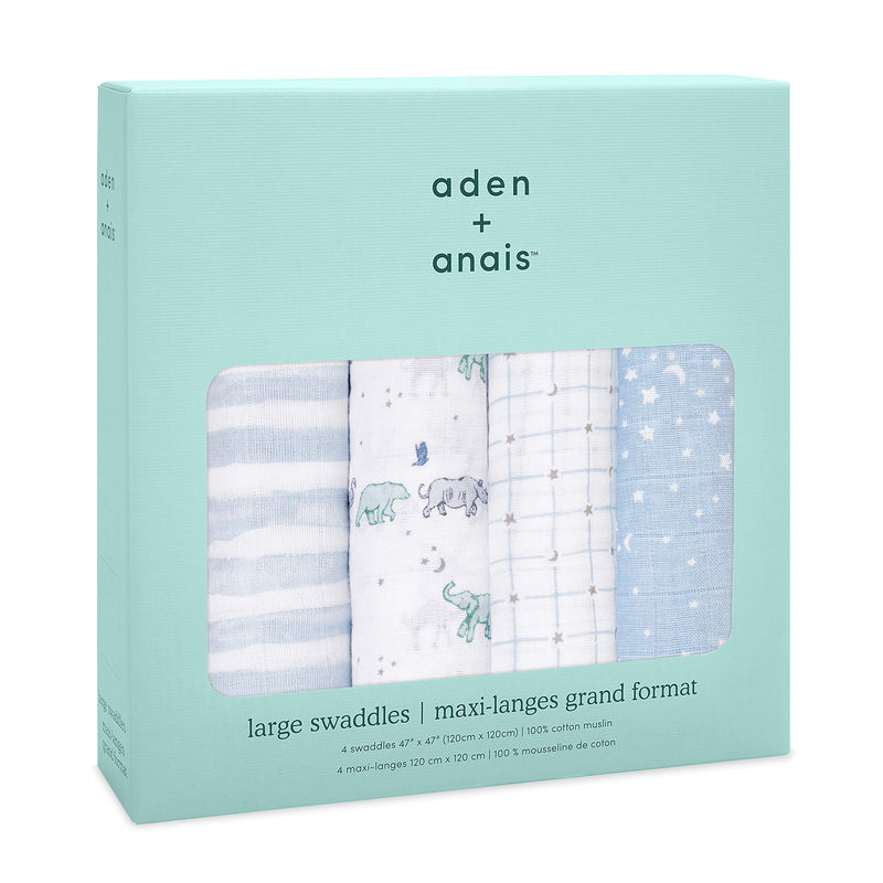 aden + anais - Classic Swaddles | Rising Star - Boy