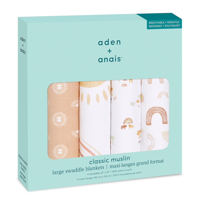 aden + anais - Classic Swaddles | Keep Rising - Neutral