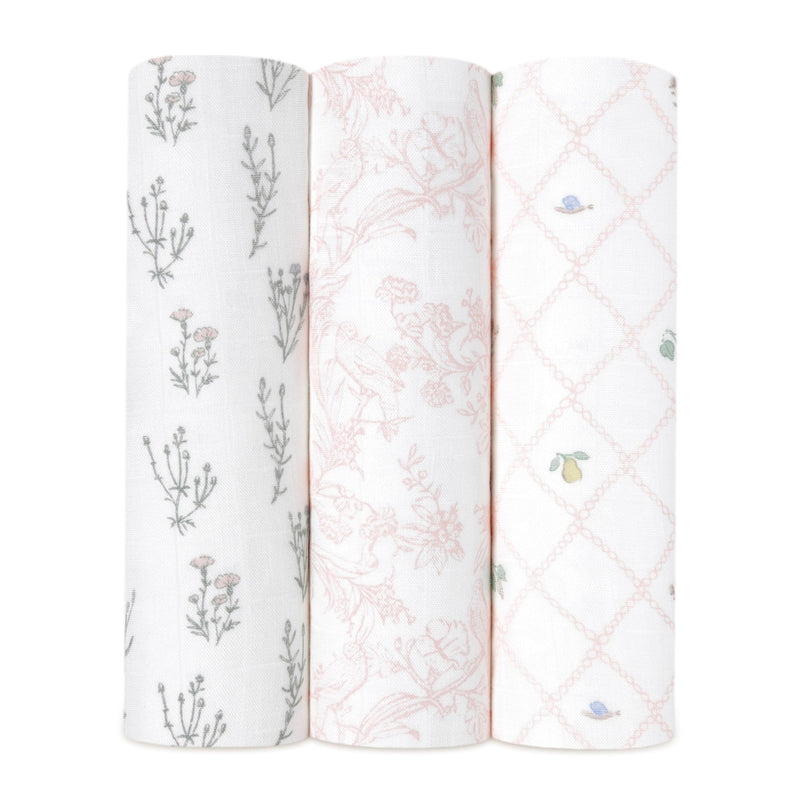 aden + anais - Silky Soft Swaddles | French Floral - Girl