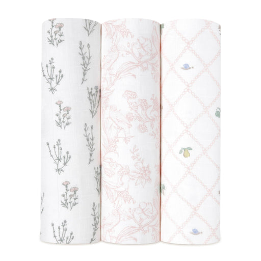 aden + anais - Silky Soft Swaddles | French Floral - Girl