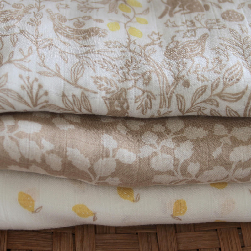 aden + anais - Silky Soft Swaddles | Natural Woodland - Neutral