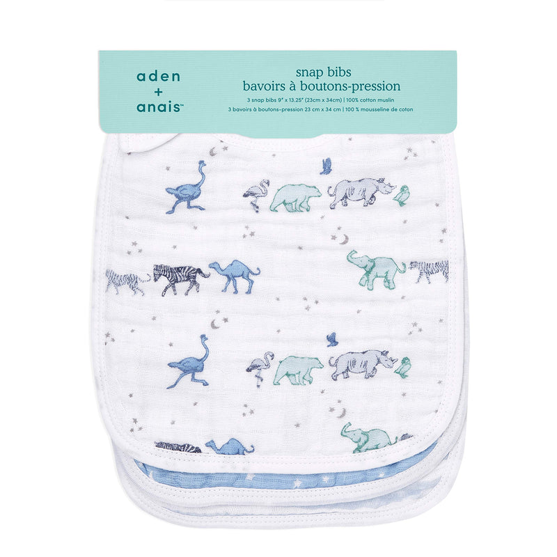 aden + anais - Classic Snap Bibs | Rising Star - Boy