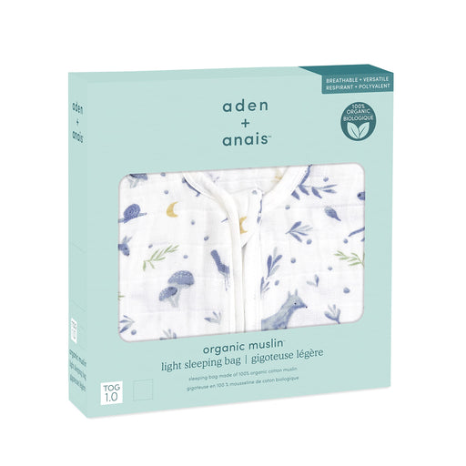 aden + anais - Organic Sleeping Bag | Outdoors-Sleepy Forest - Boy - 0-6M