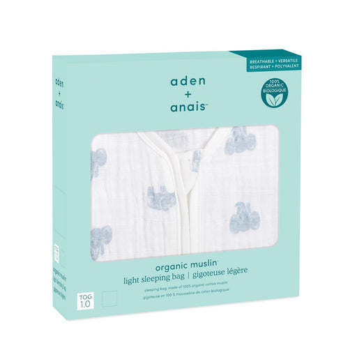 aden + anais - Organic Sleeping Bag | Animal Kingdom-Hello Elephants - Neutral - 18-36M