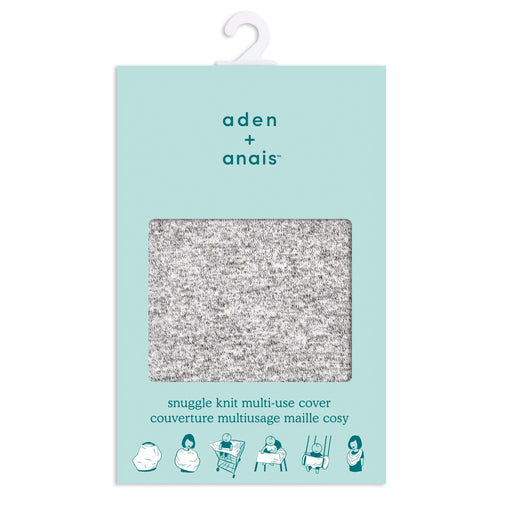 aden + anais - Snuggle Knit Multi-Use Cover | Heather Grey - Neutral