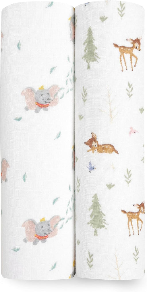 aden + anais - Swaddles | Disney + Friends 2-Pack - Neutral