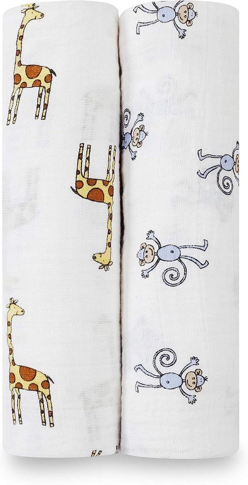 aden + anais - Swaddles | Piece Of My Heart 2-Pack - Girl