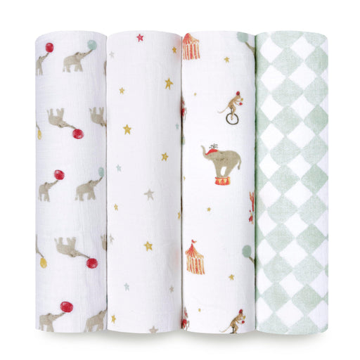 aden + anais - Swaddles - Box | Elephant Circus - Neutral