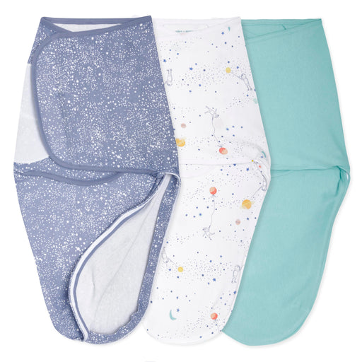 aden + anais - Easy Swaddle Wraps - Cotton | Stargaze - Boy - 0-3M