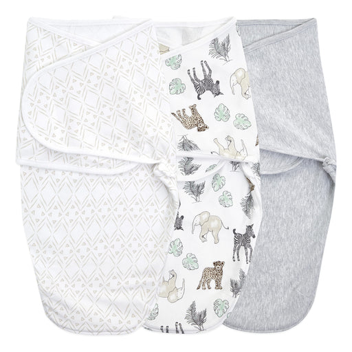 aden + anais - Easy Swaddle Wraps - Cotton | Toile - Neutral - 0-3M