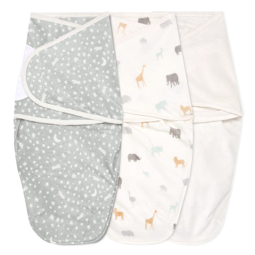 aden + anais - Easy Swaddle Wraps - Minky | Wild Prairie - Neutral - 0-3M