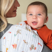 aden + anais - Burpy Bib | Elephant Circus - Neutral