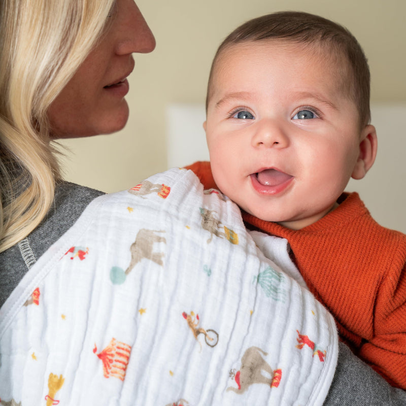 aden + anais - Burpy Bib | Elephant Circus - Neutral