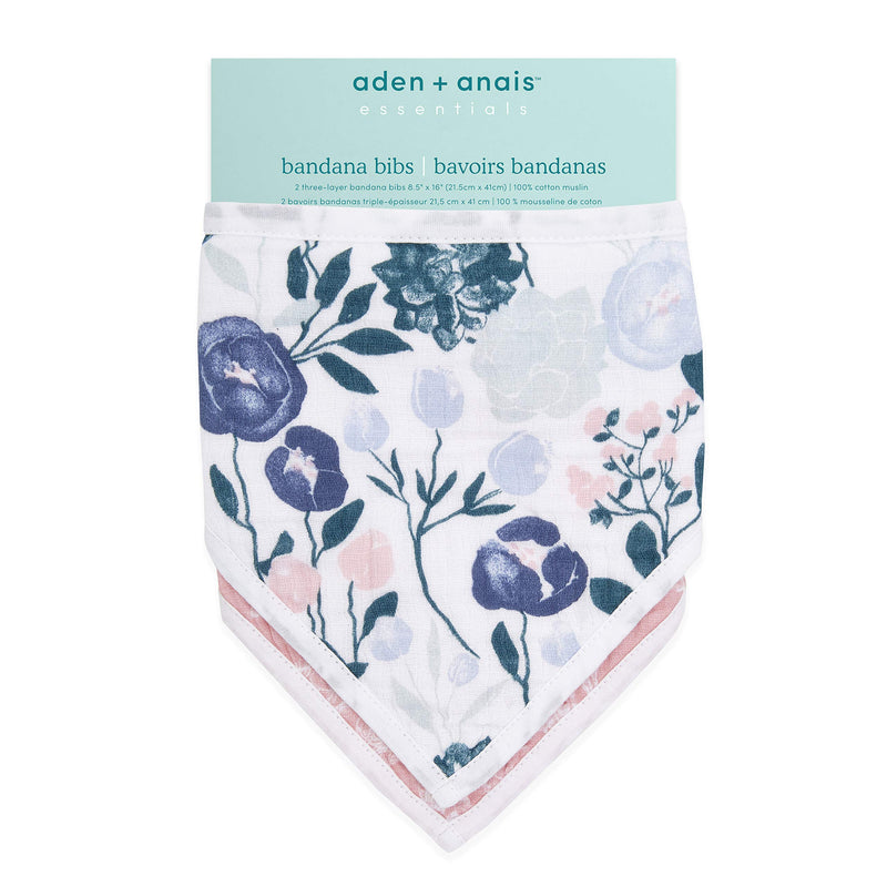 aden + anais - Bandana Bib | Flowers Bloom - Girl