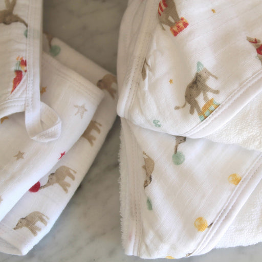 aden + anais - Washcloths | Elephant Circus - Neutral