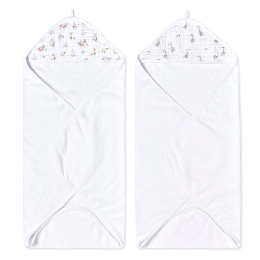 aden + anais - Hooded Towel | Elephant Circus - Neutral