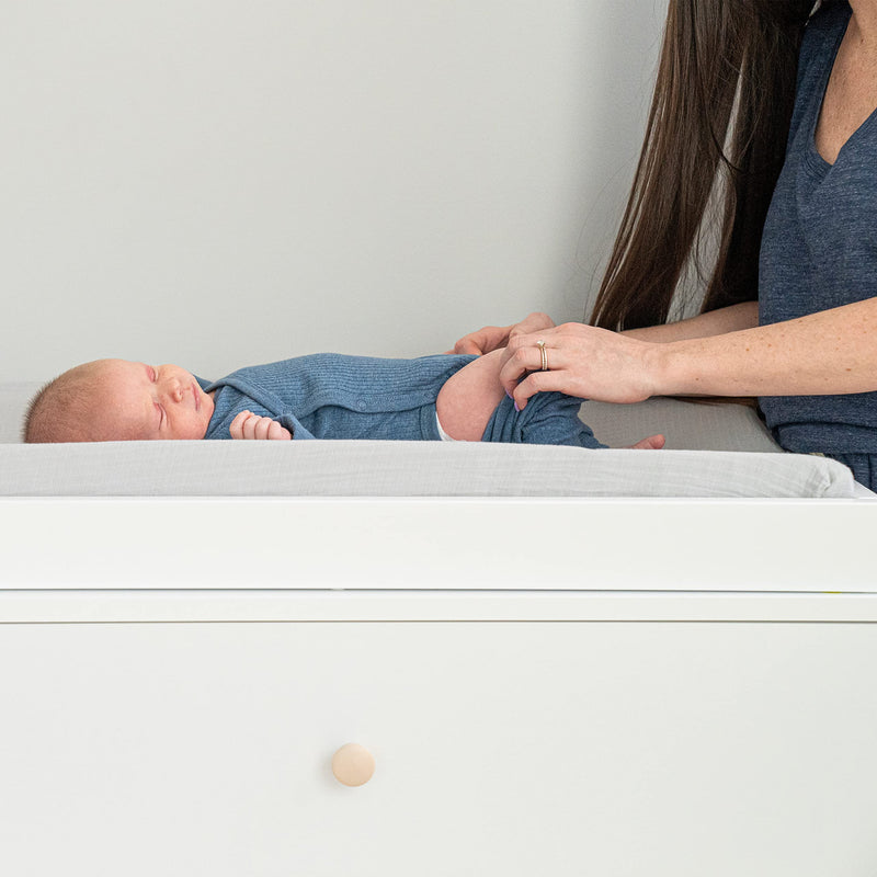 aden + anais - Muslin Changing Pad Cover | Grey - Neutral