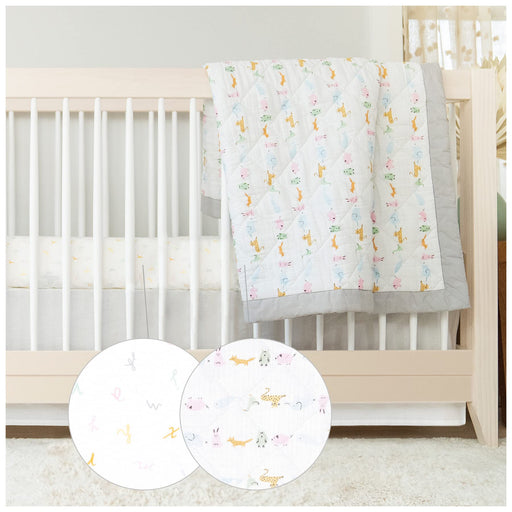 aden + anais - 3Pc Bedding Set | Alphabet Animals - Neutral