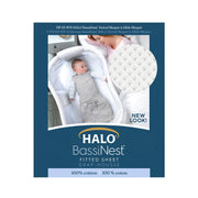 HALO - Bassinest Fitted Sheet - Cotton | Plume - Neutral