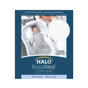 HALO - Bassinest Fitted Sheet - Cotton | Pebble - Neutral