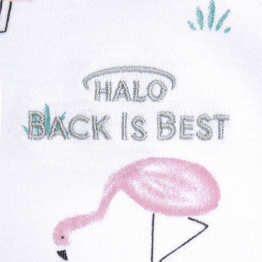 HALO - 100% Cotton Sleepsack Swaddle (TOG 1.5) | Flamingos - Girl - Small