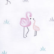 HALO - 100% Cotton Sleepsack Swaddle (TOG 1.5) | Flamingos - Girl - Small