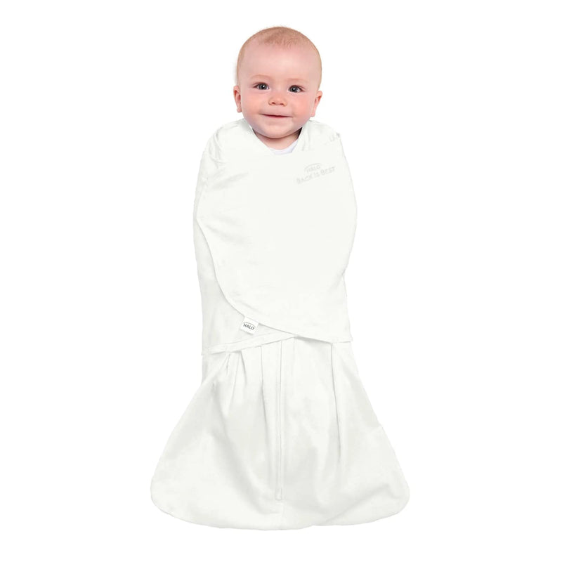 HALO - 100% Cotton Sleepsack Swaddle (TOG 1.5) | Cream - Neutral - Small