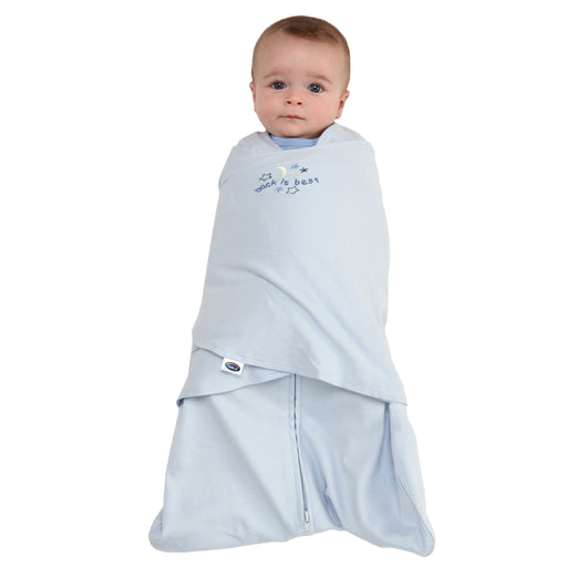 HALO - 100% Cotton Sleepsack Swaddle (TOG 1.5) | Baby Blue - Boy - Small