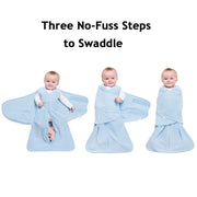 HALO - 100% Cotton Sleepsack Swaddle (TOG 1.5) | Heather Grey - Neutral - Small