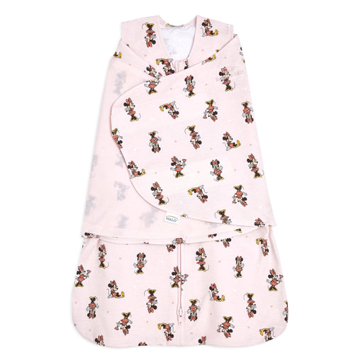 HALO - 100% Cotton Sleepsack Swaddle (1.5 TOG) Disney | Minnie Fun - Girl - Small