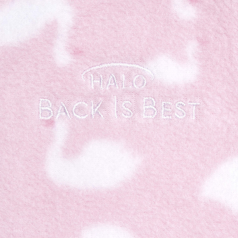 HALO - Micro Fleece Sleepsack Wearable Blanket (1.0 TOG) | Swans - Girl - Large