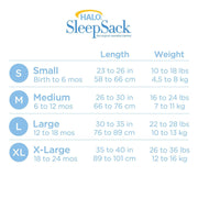HALO - Micro Fleece Sleepsack Wearable Blanket (1.0 TOG) | Grey - Neutral - Ex-Large