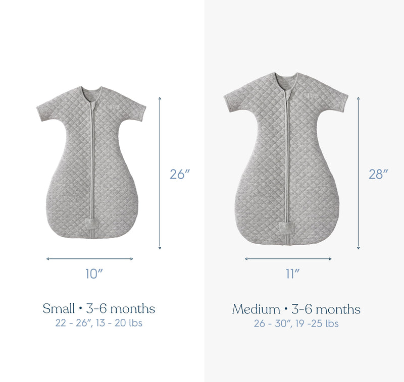 HALO - Easy Transition Quilted Sleepsack (1.5 TOG) | Denim Heather - Boy - Small