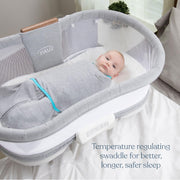 HALO - Sleepsack Swaddle Ideal Temp (1.5 TOG) | Oatmeal/Pink - Girl -born