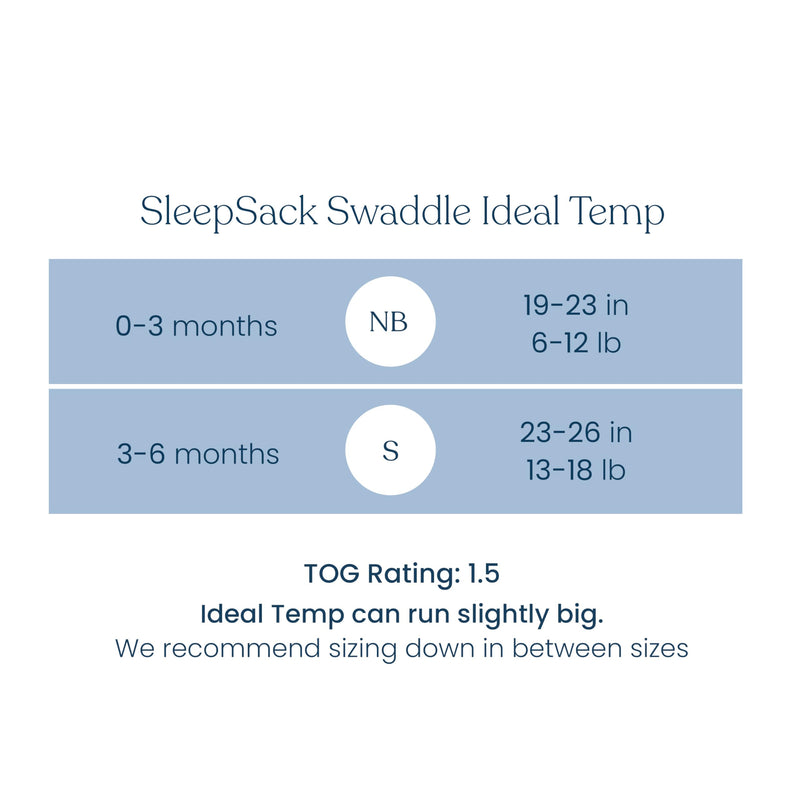 HALO - Sleepsack Swaddle Ideal Temp (1.5 TOG) | Oatmeal/Pink - Girl - Small