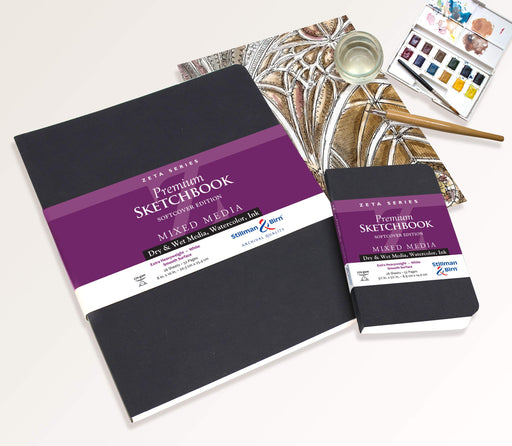 Clairefontaine - Zeta: Softcover Square 26 Sheets 270g White (7.5 x 7.5in)