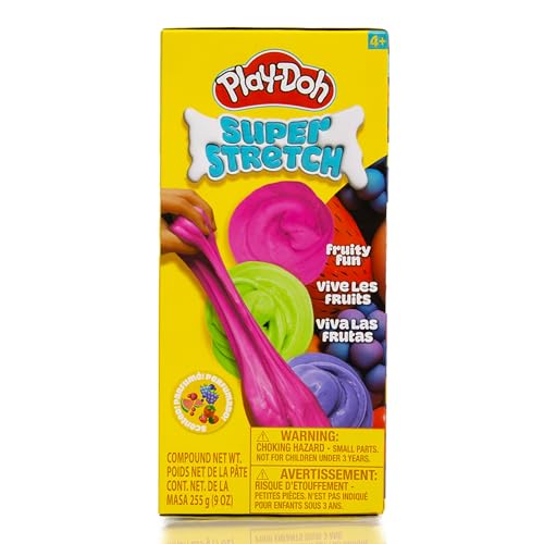 PLAY-DOH - 3 Stack Jars - SUPER STRETCH - Fruity Fun