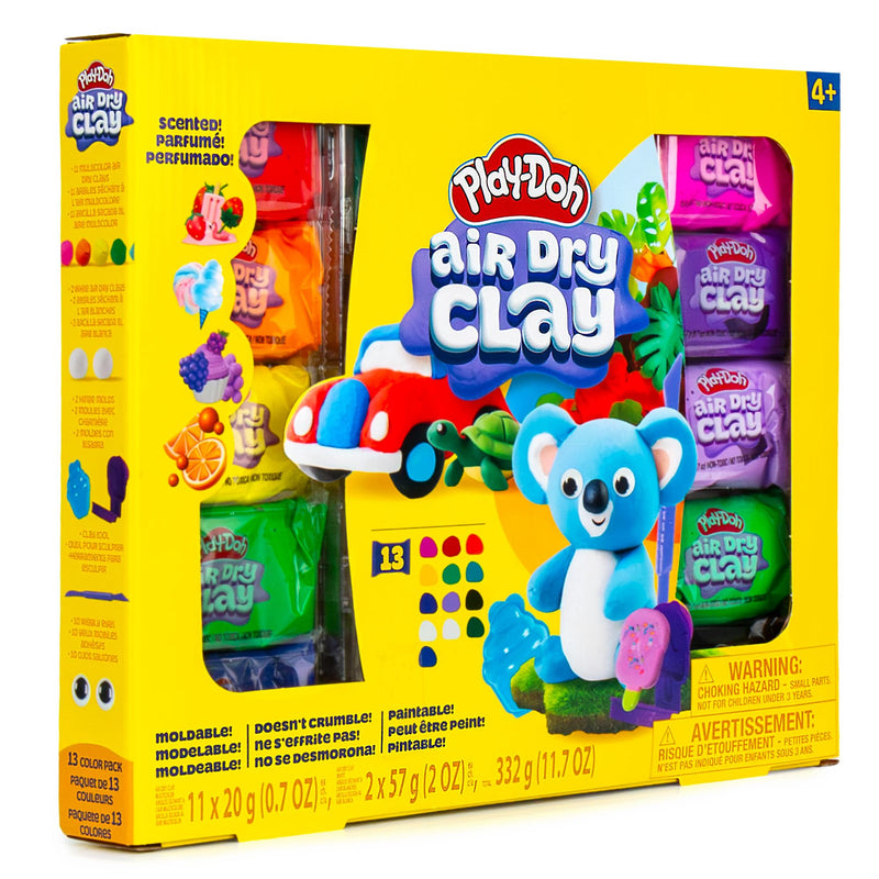 PLAY-DOH - AIR DRY CLAY - 13pc MULTI PACK