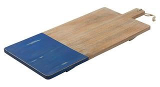 David Shaw - Coast Mango Wood Rectangular Board blue wash