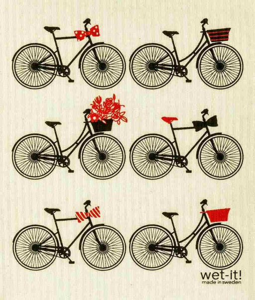 Swedish Cloths - Bicycles Wet-It Cloth