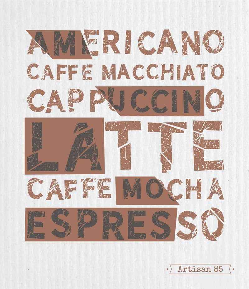 Swedish Cloths - Coffee Words Swedish Cloth