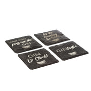 Selbrae House - Engraved Gin Slate Coasters s/4