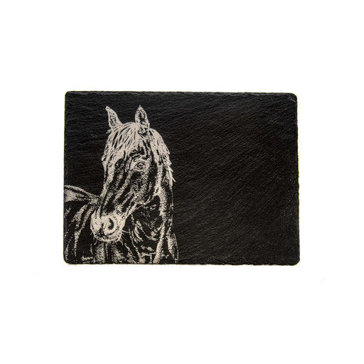 Selbrae House - Engraved Slate Horse Portrait Cheese Board