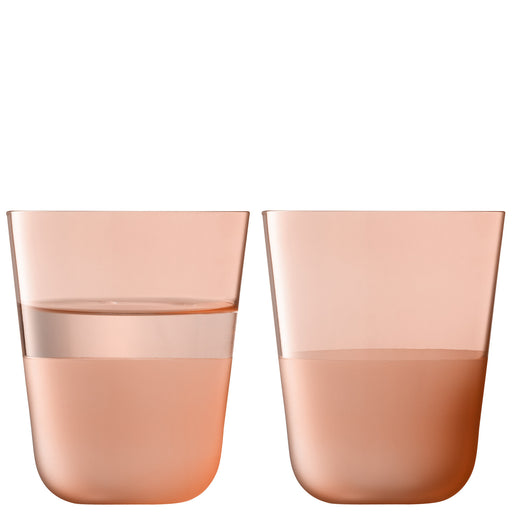 LSA - Arc Contrast Tumbler 380ml Coral x 2