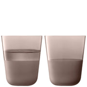 LSA - Arc Contrast Tumbler 380ml Earth x 2