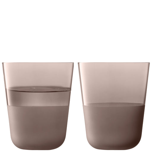 LSA - Arc Contrast Tumbler 380ml Earth x 2