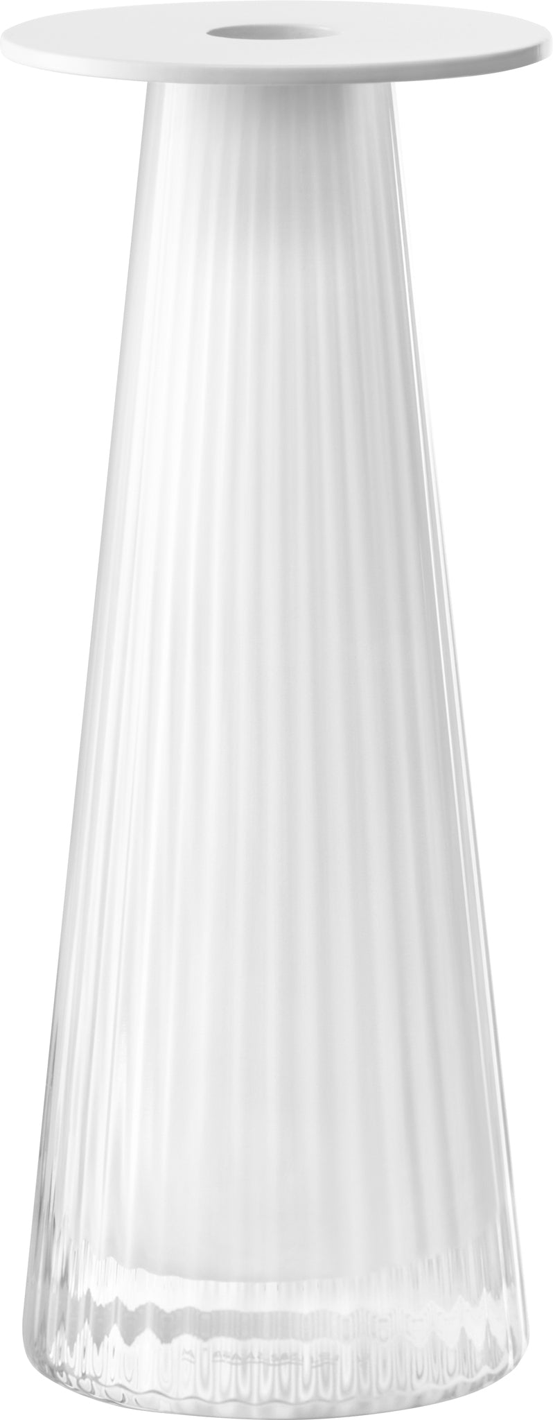 LSA - Beacon Candle Holder/Vase H22cm White/Chalk White