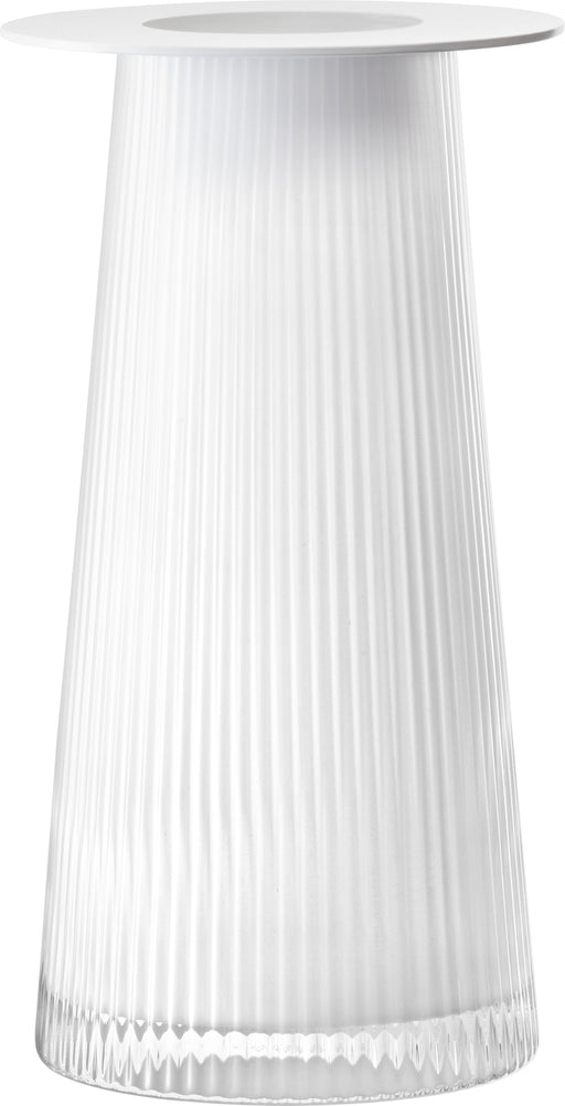 LSA - Beacon Lantern/Vase H30cm White/Chalk White