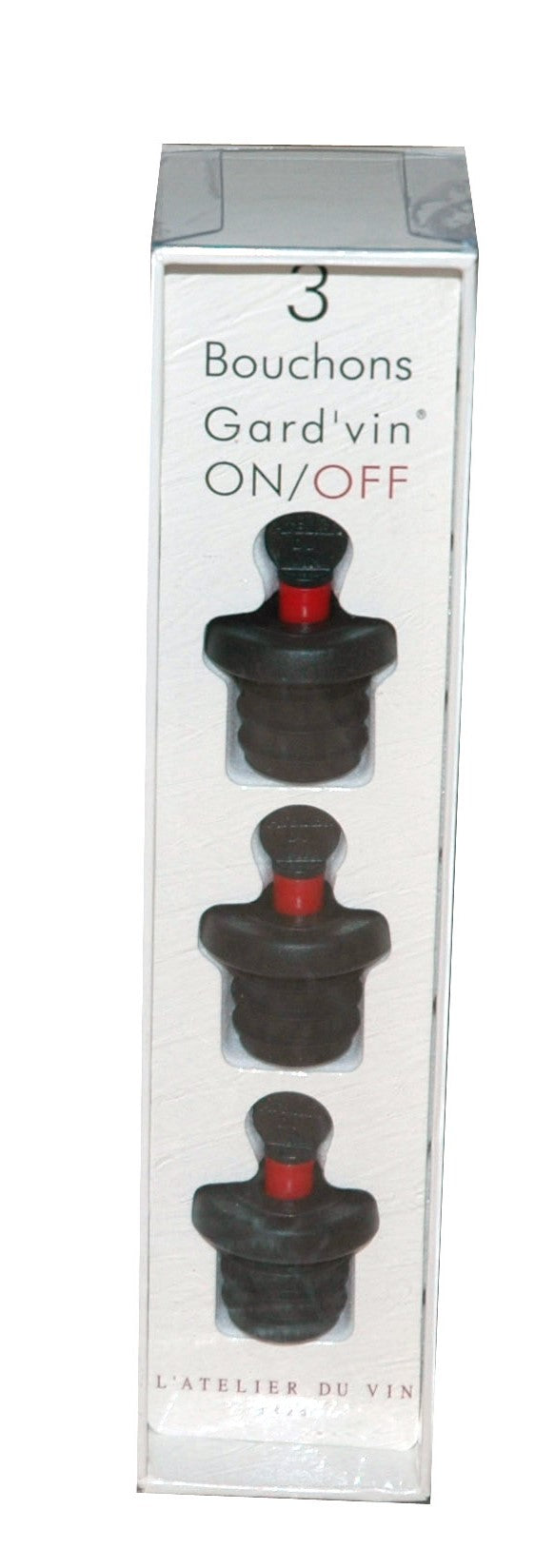 L'Atelier Du Vin - 3 bouchons ON/OFF - Wine Sealer