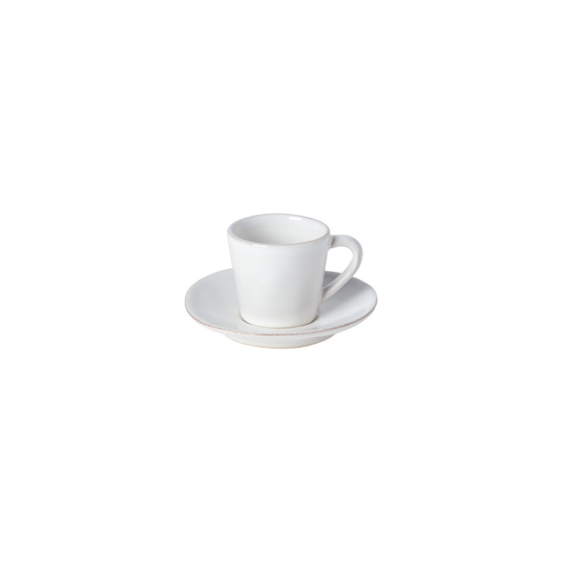 Costa Nova - Lisa White Coffee Cup & Saucer